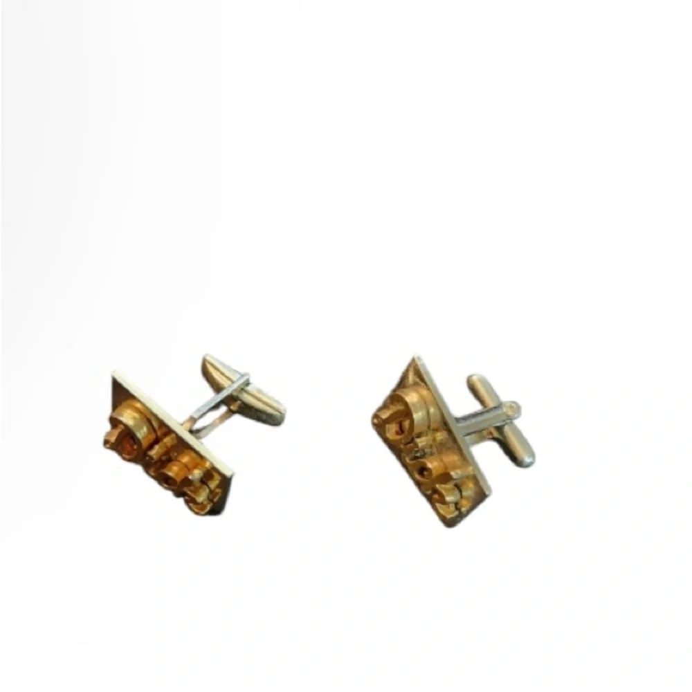 Men’s Vintage Gold and Silvertone Cufflinks